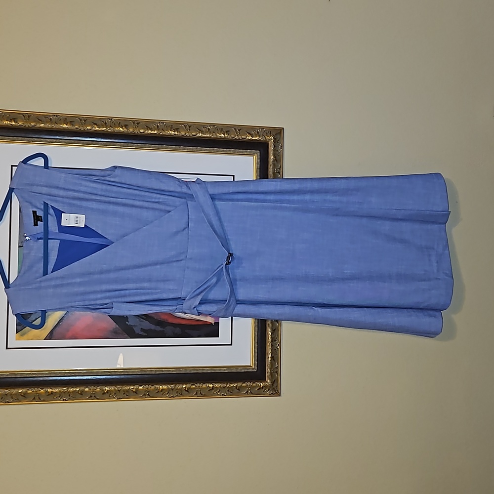 New, Ann Taylor Tweed Wrap Flare Sleeveless Dress.